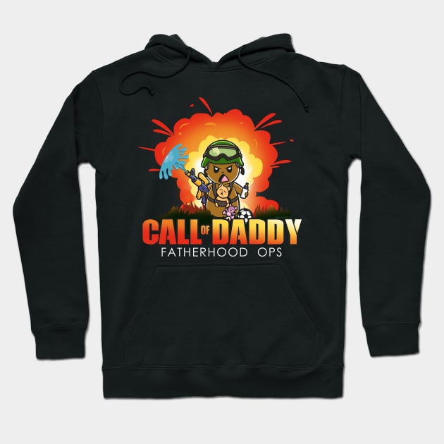 Call of Daddy Fatherhood Ops Father's Day Hoodie by NerdShizzle